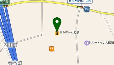 オンスポッツ ららぽーと和泉店の地図画像