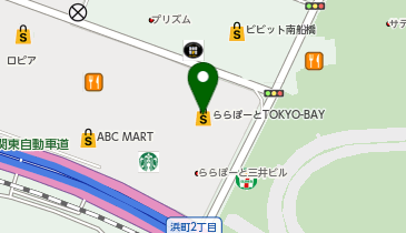 FOUNTAIN BLEU Mode et Jacomo ららぽーとTOKYO-BAYの地図画像