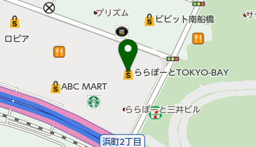 COLE HAAN ららぽーとTOKYO-BAYの地図画像