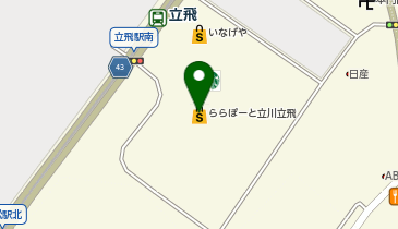 おかしのまちおか ららぽーと立川立飛の地図画像