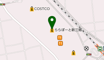 ニトリ ららぽーと新三郷の地図画像
