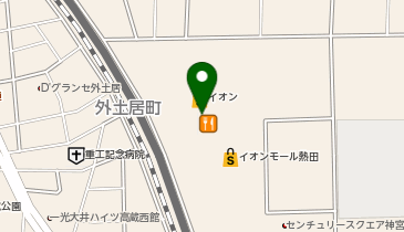 いきなりステーキイオンモール熱田店の地図画像