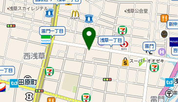 いきなりステーキ浅草雷門店の地図画像