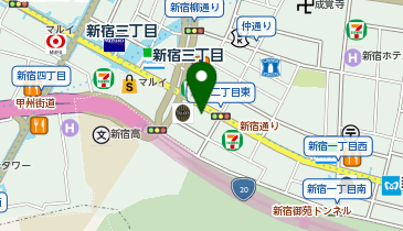 いきなりステーキ新宿二丁目店の地図画像