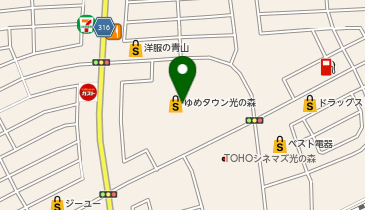 いきなりステーキゆめタウン光の森店の地図画像