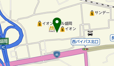 いきなりステーキイオンモール盛岡店の地図画像