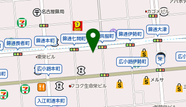 一蘭 名古屋錦店の地図画像