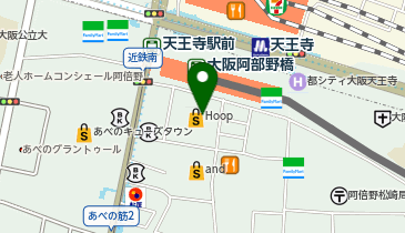 一蘭 あべの店の地図画像
