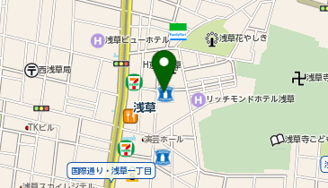 一蘭 浅草六区店の地図画像