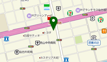 樹楽 仙台青葉の地図画像