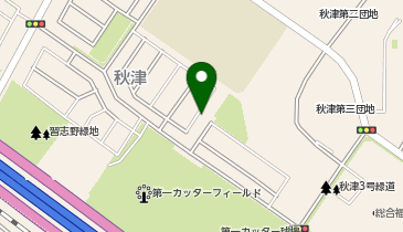 樹楽 秋津の地図画像