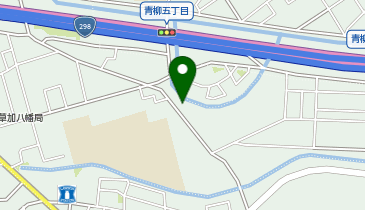 樹楽 草加八幡の地図画像