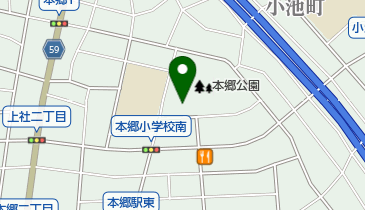 団らんの家 本郷の地図画像