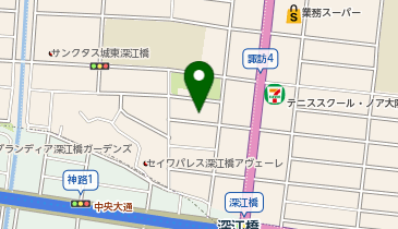 樹楽 深江橋の地図画像