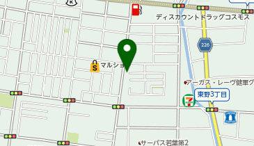 樹楽 熊本東の地図画像