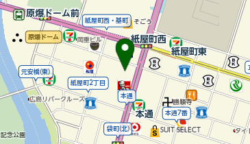 JTBウエディングプラザ広島紙屋町の地図画像