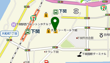 JTB総合提携店 NTAトラベル シーモール下関支店の地図画像