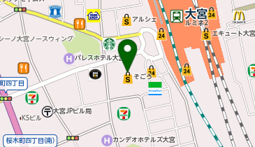 JTB そごう大宮店の地図画像