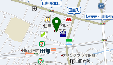 JTB 田無アスタ店の地図画像