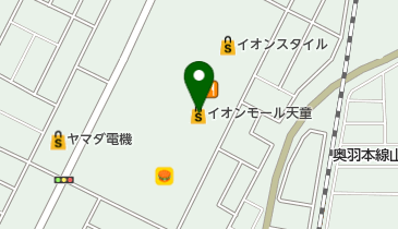 JTB イオンモール天童店の地図画像