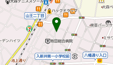 JTB ラズ大森店の地図画像