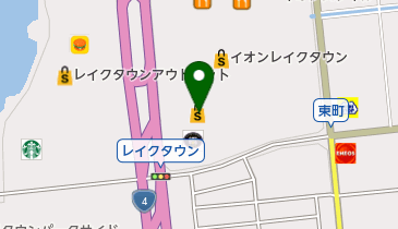 JTB イオンレイクタウン店の地図画像