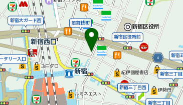 JTB 海外旅行専門店 StudioJTB 新宿東口の地図画像