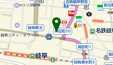JTB 岐阜店の地図画像