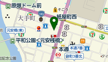 JTB トラベルゲート広島紙屋町の地図画像