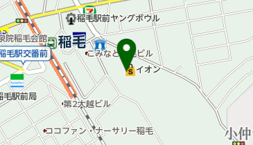 JTB イオン稲毛店の地図画像
