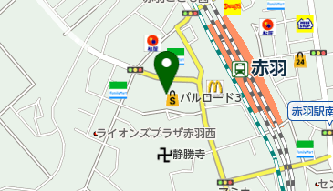 JTB 赤羽イトーヨーカドー店の地図画像