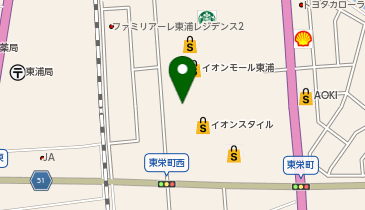 JTB イオンモール東浦店の地図画像