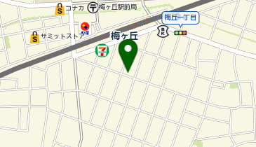 カルディコーヒーファーム梅ケ丘店の地図画像