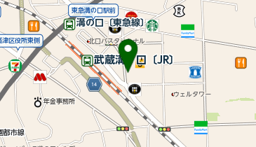 カルディコーヒーファームマルイファミリー溝口店の地図画像