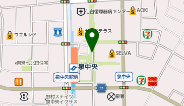 カルディコーヒーファーム泉中央店の地図画像