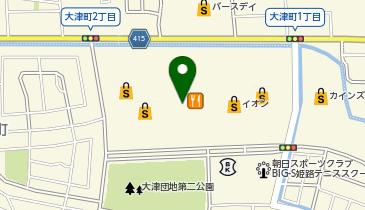 カルディコーヒーファームイオンモール姫路大津店の地図画像