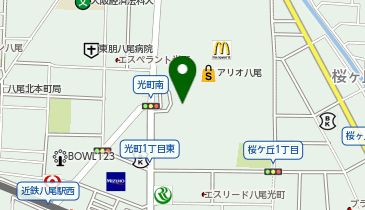 カルディコーヒーファーム八尾店の地図画像