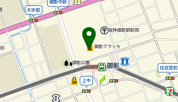 カルディコーヒーファーム御影店の地図画像