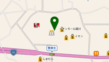 カルディコーヒーファーム綾川店の地図画像
