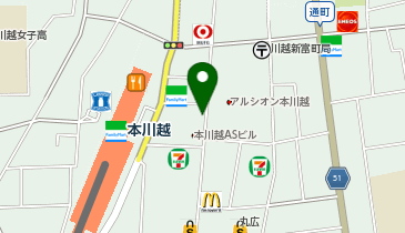 カルディコーヒーファーム川越店の地図画像