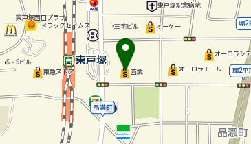 カルディコーヒーファーム西武東戸塚S.C.店の地図画像