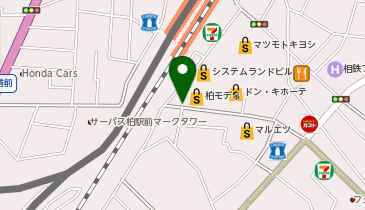 カルディコーヒーファーム柏モディ店の地図画像