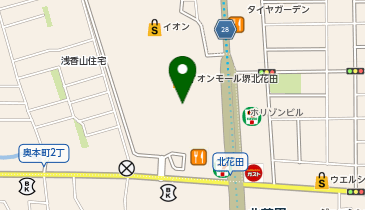 カルディコーヒーファームイオンモール堺北花田店の地図画像