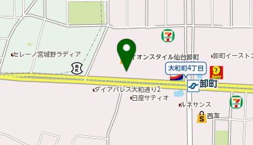 カルディコーヒーファームイオンスタイル仙台卸町店の地図画像