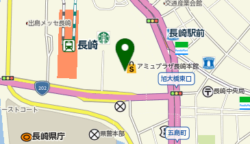 カルディコーヒーファームアミュプラザ長崎店の地図画像