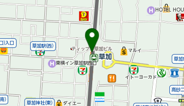 カルディコーヒーファーム草加ヴァリエ店の地図画像