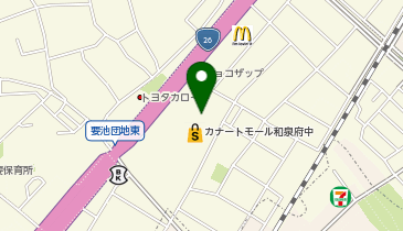 カルディコーヒーファームカナートモール和泉府中店の地図画像