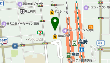 カルディコーヒーファーム高崎オーパ店の地図画像