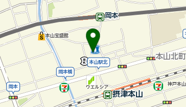 カルディコーヒーファーム神戸岡本店の地図画像