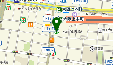 カルディコーヒーファーム上本町YUFURA店の地図画像